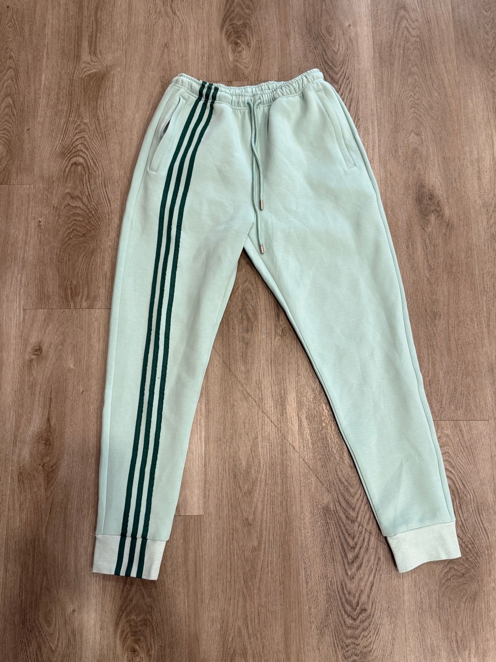 Adidas x Ivy Park 3 stripe Training Sweatpants Jogger Mint Green